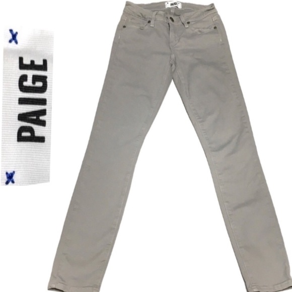 PAIGE Denim - Paige verdugo ankle jeans gray size 25